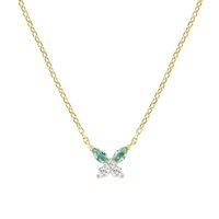 Collana Amen Donna Petali in Argento Zircone CLBUTGBVA